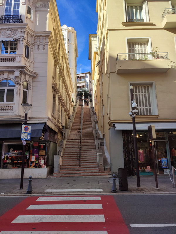 You need to love stairs to explore Monaco... 