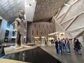 Ramses II in the main lobby...with the last English speaking guided visit of the day...