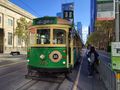 The famous trams of Melbourne...