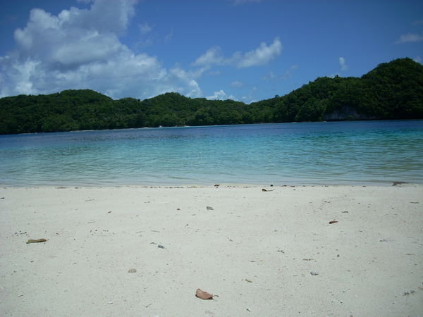 in Palau...you've got the diving...and the beaches...