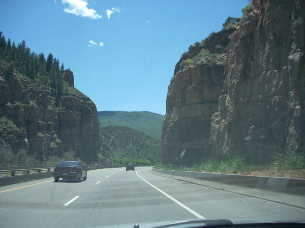 Glenwood Canyon on the way from Denver