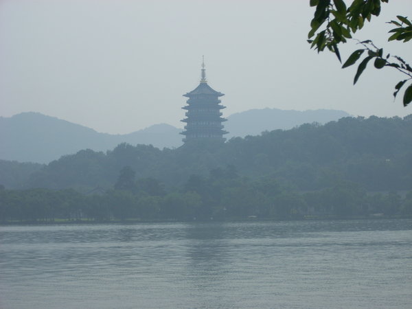 West Lake...with the haze and the heat!