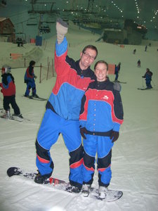Christophe and Ma'ri...at ski dubai...