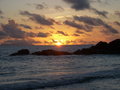 Sunset on Anse Kerlan....