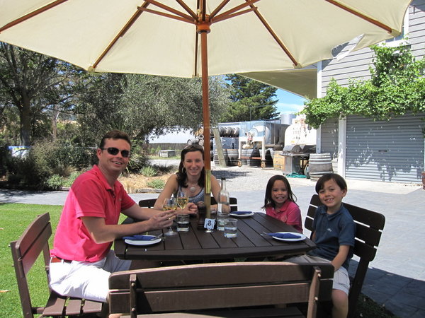 first lunch together in Waipara Valley