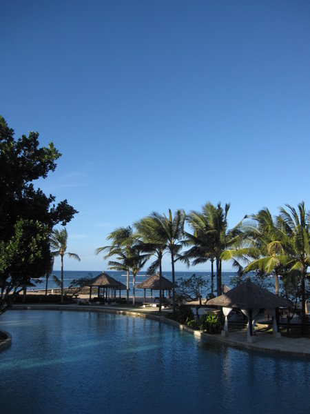 blue skies in Bali