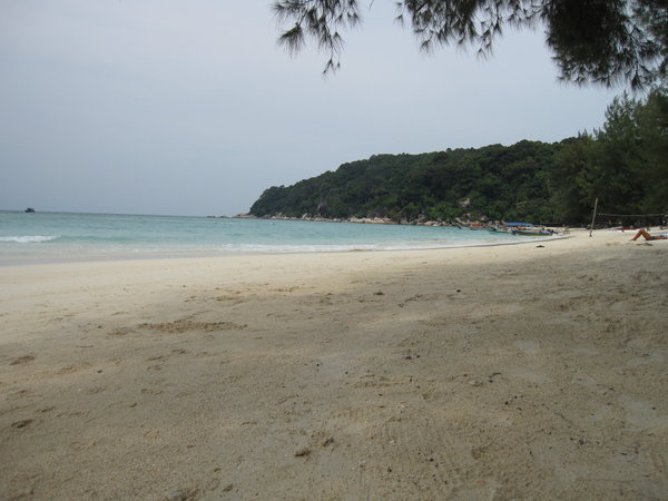 the beach in front of Flora  Bay resort...