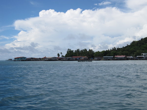 fishing village on the way to Kapalai