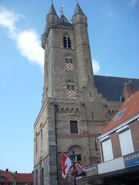 the belfry of Sluis in Holland