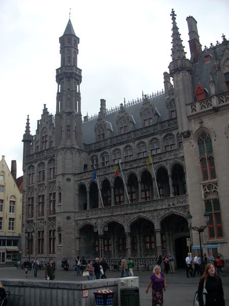 on the main square of Brugge