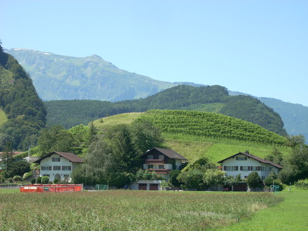 Liechtenstein countryside...and beside it is Switzerland
