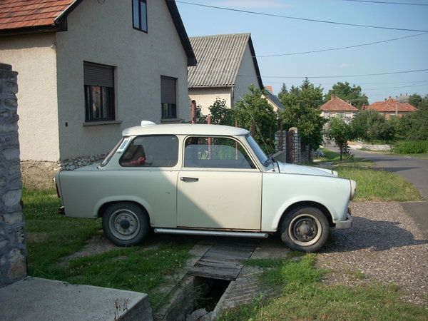 Trabant...you still find some of them around Hungary...this one is at least 20 years old!