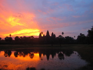 Sunrise on Angkor Wat....5am!