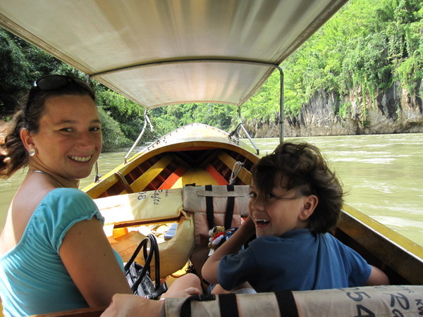 on the way to the Jungle Rafts on the River Kwai
