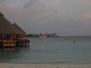below the water...Ithaa...restaurant under water, if you wish...900usd per couple....without drinks...they are mad!