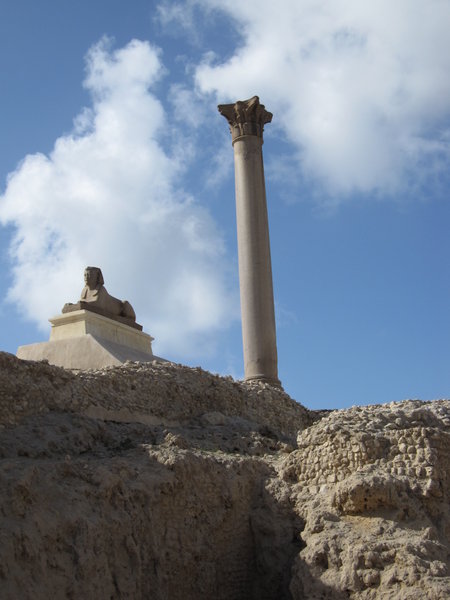 Pompey's Pillar, and the sphynx....