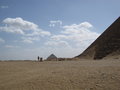 Not really sure of the name of the pyramid in ther back, but this is the second oldest pyramid after Saqqara
