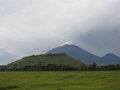 first view of Mt Muhavaru, on the way to Kisoro
