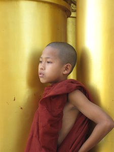 little monk at Shwedagon