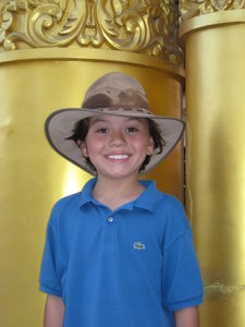my little Indiana Jones discovering Burma