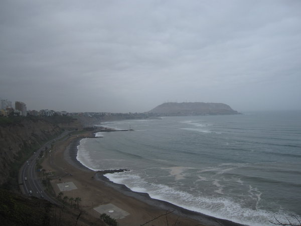 View from Miraflores...it's winter time in Lima!