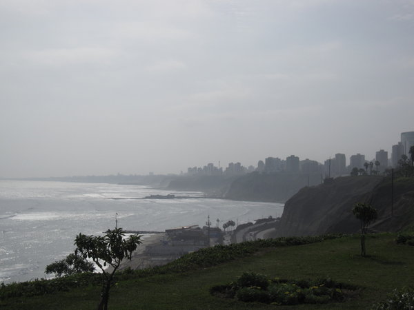 View of Lima and Pacific from Barranco