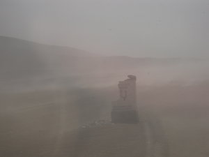 Sand storm, impressive...