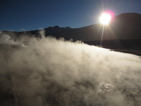 Sunrise at the Geysers