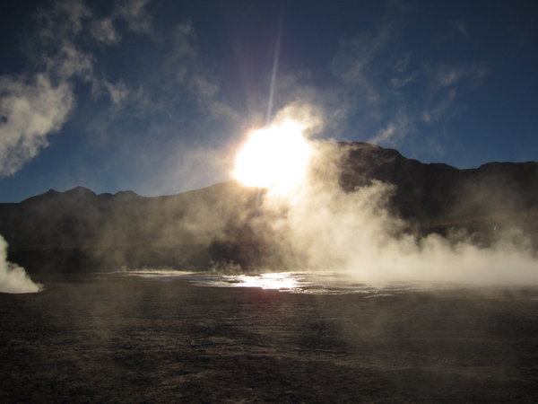 Sunrise at the Geysers