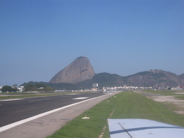 Arriving at Santo Dumont airport, right in the heart of Rio