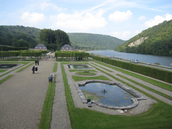 The gardens of Chateau de Freyr and LaMeuse