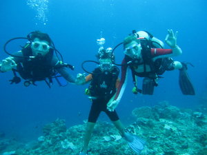 Sharing the same passion for diving, finally with Leslie!