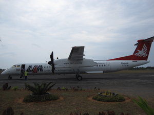 Arriving in Inhambane, only 90 minutes from JNB