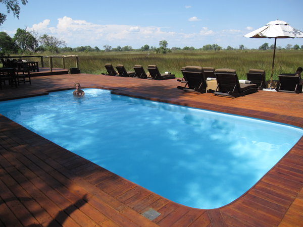 the pool area at Nxabega