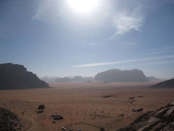 First morning in Wadi Rum
