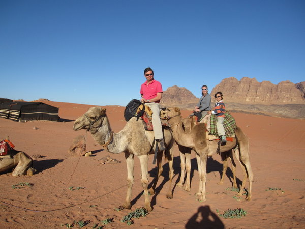 With our friends...today, 5 hours of camel riding!