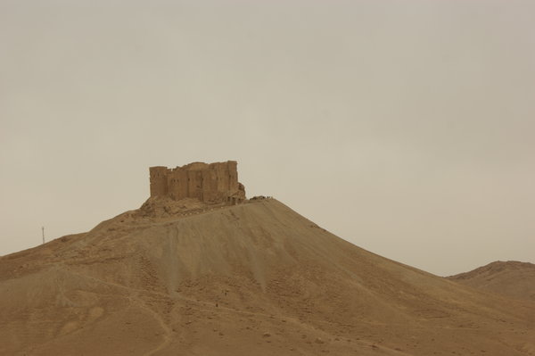 Qala'at ibn maan, I have to admit, we did not climb up there!