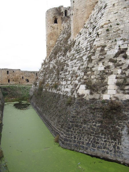 inside moat of Krak des Chevaliers