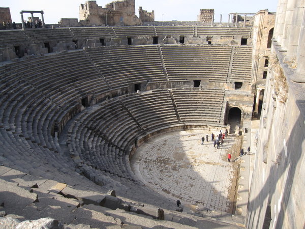 One of the roman theatre in great condition in the Middle East 