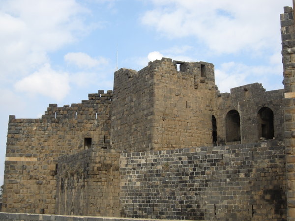 the fortress "embrassing" the theatre