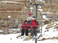 Mari and Leslie on one of the 8 ski-lifts