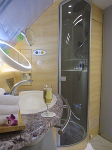 One of the 2 showers on the A380