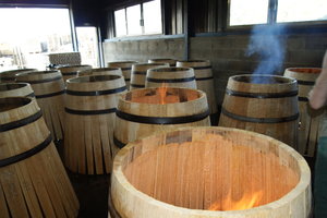 one of many steps in the making of great barrels