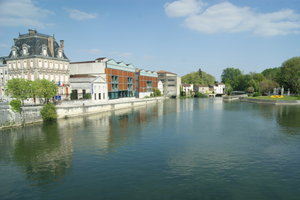 Courvoisier in Jarnac, and the Charente River