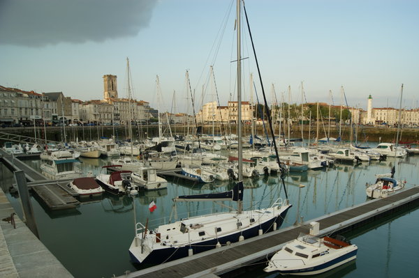 La Rochelle, and one of the rare clouds of our week...