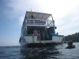 our little "private" diving boat