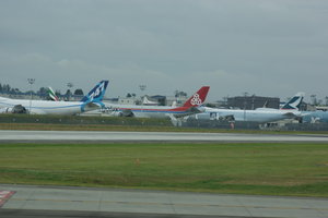 The new 747 dash 8...on Cathay, CargoluX and the 747 livery...I feel home! 