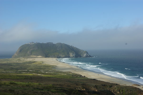 Near the end of the hugely bending portion of Highway 1