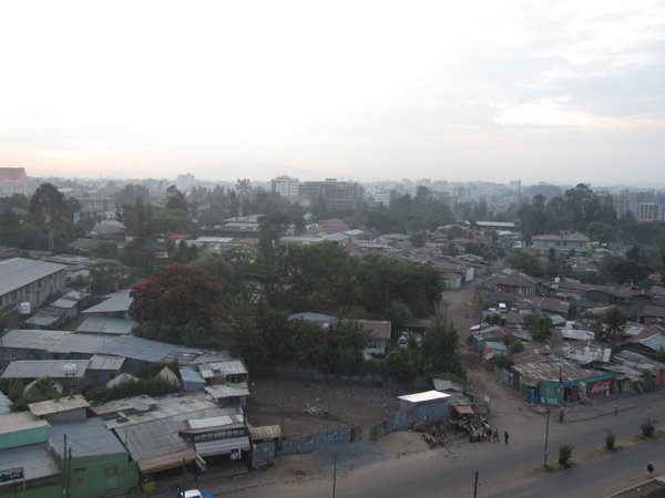 View of Addis from my room