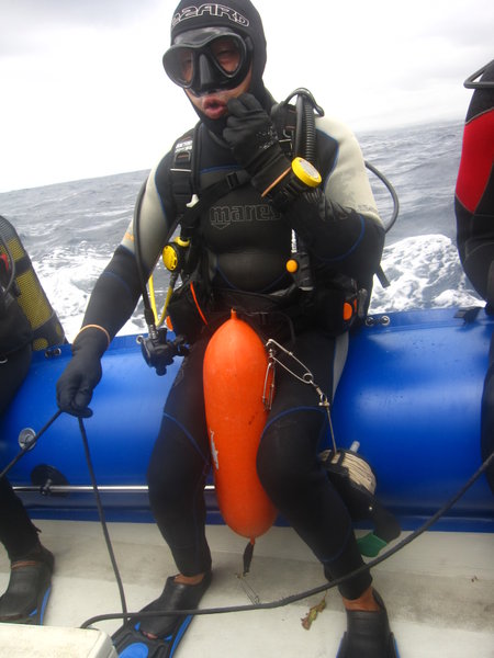 Paolo....ready to dive...